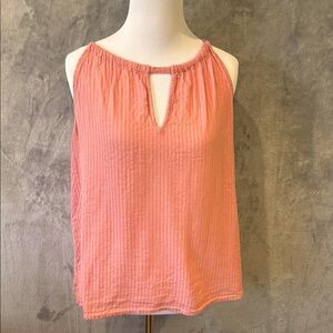 Gap Sz S Subtle Pinstripe Tank Ties in Back Casual Athleisure Picnic Classic